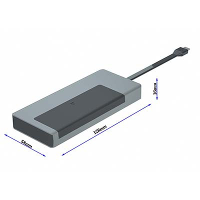 T520 TYPE-C TO PD+HUB(USB3.0*2)+HDMI+RJ45+SDD固态硬盘